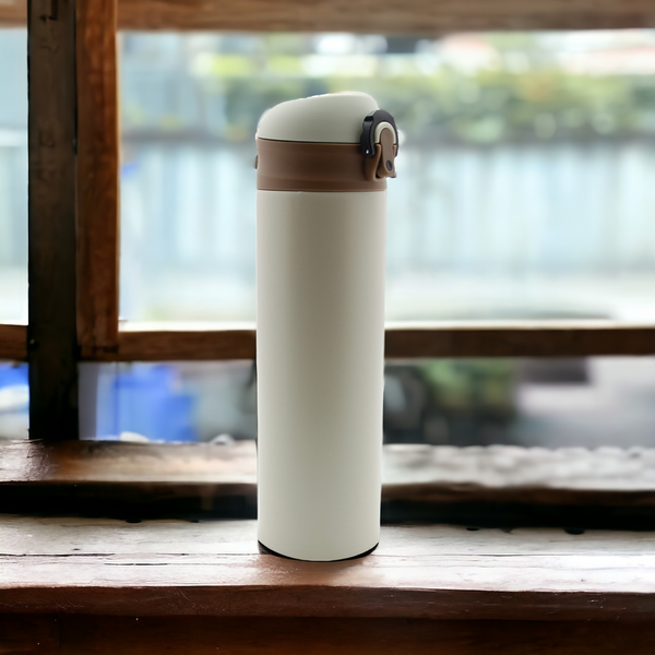 TERMOS KUBEK TERMICZNY PODRÓŻNY STALOWY 450 ml DO KAWY HERBATY WODY