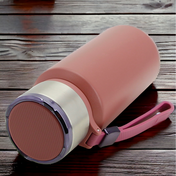 TERMOS KUBEK TERMICZNY PODRÓŻNY STALOWY 650 ml DO KAWY HERBATY WODY +SITKO