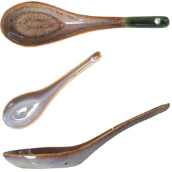 ŁYŻKA CERAMICZNA DO ZUPY RAMEN 16 cm KOLOROWA ŁYŻKA OBIADOWA OMBRES