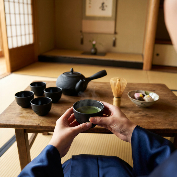 CZAJNIK ŻELIWNY ZAPARZACZ 1,8L Z ZESTAW 6 CZAREK DO HERBATY ZIÓŁ CZARNY