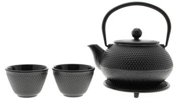 CZAJNIK ŻELIWNY DO HERBATY ZESTAW CZARKI ŻELIWNE