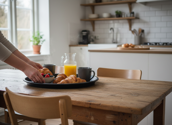 TACA KELNERSKA KUCHENNA ANTYPOSLIZGOWA CZARNA OKRĄGŁA 41 CM DO SERWOWANIA