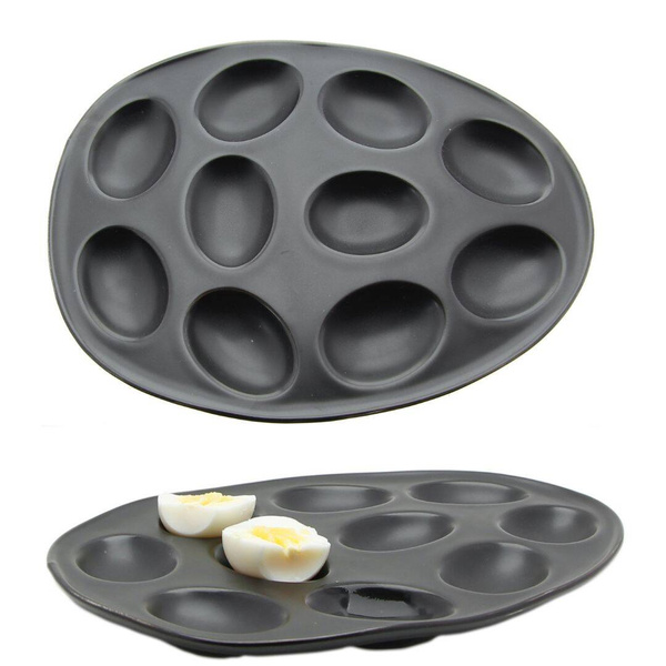 TALERZ NA JAJKA PORCELANOWY PÓŁMISEK DO JAJ