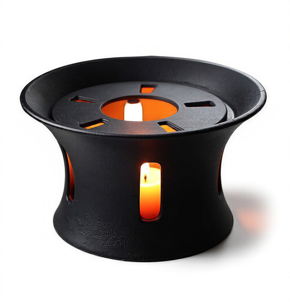 CZAJNIK ŻELIWNY IMBRYK 1,8L ZAPARZACZ DO HERBATY + PODGRZEWACZ + WIDELCZYK