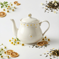 DZBANEK DO KAWY HERBATY CERAMICZNY 0.8L ELEGANCKI I FUNKCJONALNY DAISY LINE