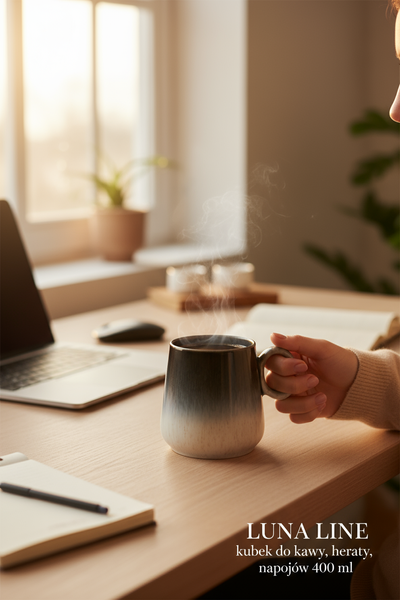 KUBEK CERAMIKA 400 ML ELEGANCKI I FUNKCJONALNY LUNA LINE