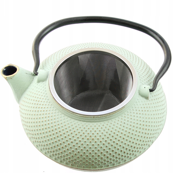 CZAJNIK 1,5L ŻELIWNY 4x CZARKI PODKŁADKA ZESTAW