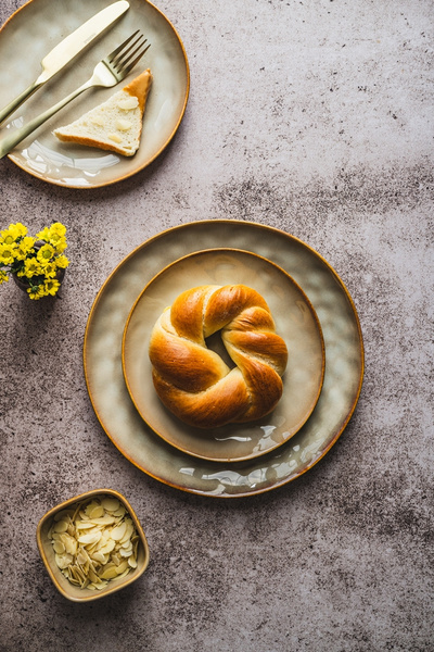 SERWIS OBIADOWY CERAMICZNY 18 ELEMENTÓW DLA 6 OSÓB LIGHT BROWN OMBRES INSTA