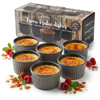 FOREMKI 6x MISECZKI DO MUFFINEK CREME BRULLE PORCELANA