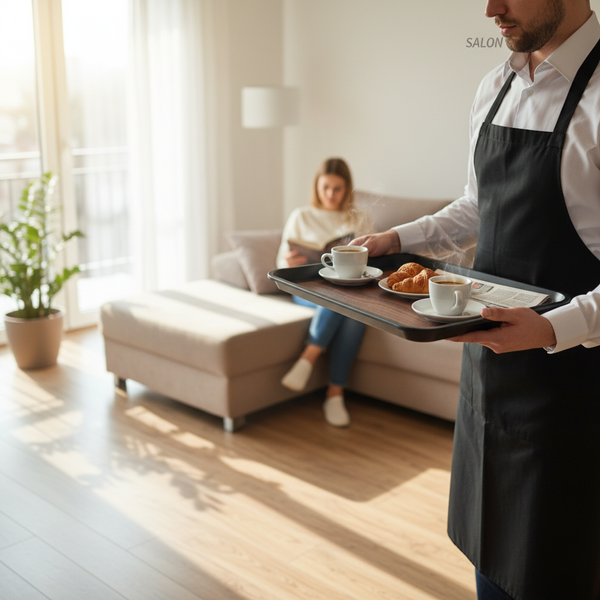 TACA KUCHENNA KELNERSKA ANTYPOŚLIZGOWA CZARNA PROSTOKĄT 45,5×35,5×2 CM