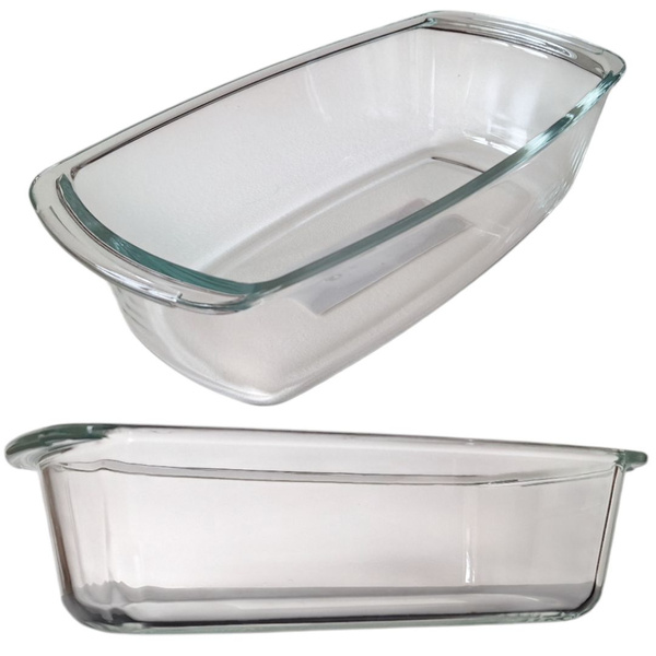 SZKLANA FORMA DO CIASTA KEKSÓWKA FORMA DO PIECZENIA ŻAROODPORNA 27x14x7,3cm