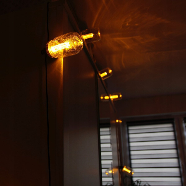 LAMPKI OGRODOWE ŻARÓWKI ŁAŃCUCH LED GIRLANDA 230V