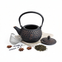 CZAJNIK ŻELIWNY IMBRYK 1,8L ZAPARZACZ DO HERBATY + PODGRZEWACZ + WIDELCZYK