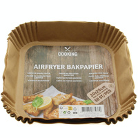 WKŁADKI DO PIECZENIA W FRYTKOWNICY BEZTŁUSZCZOWEJ 50x PAPIEROWE +SILIKONOWY