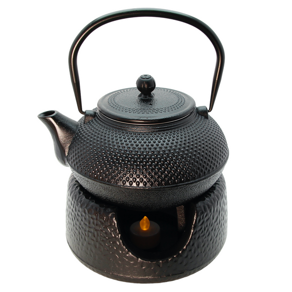 PODGRZEWACZ ŻELIWNY DUŻY POD CZAJNIK GARNEK ZAPARZACZ NA ŚWIECZKI TEALIGHT