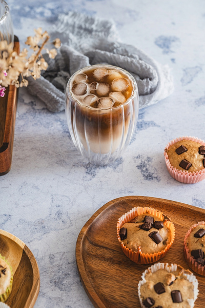 SZKLANKA termiczna wzór FLOWER 300 ml bez ucha 2 sztuki PODWÓJNE ŚCIANKI