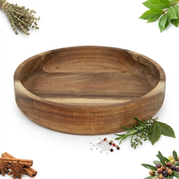 TALERZ PATERA Z DRRZEWA AKACJI DO SERWOWANIA PODAWANIA DAŃ TACA 20 x 3 cm