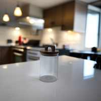 POJEMNIK SZKLANY 1000 ml SŁOICZEK Z BAMBUSOWĄ POKRYWKĄ