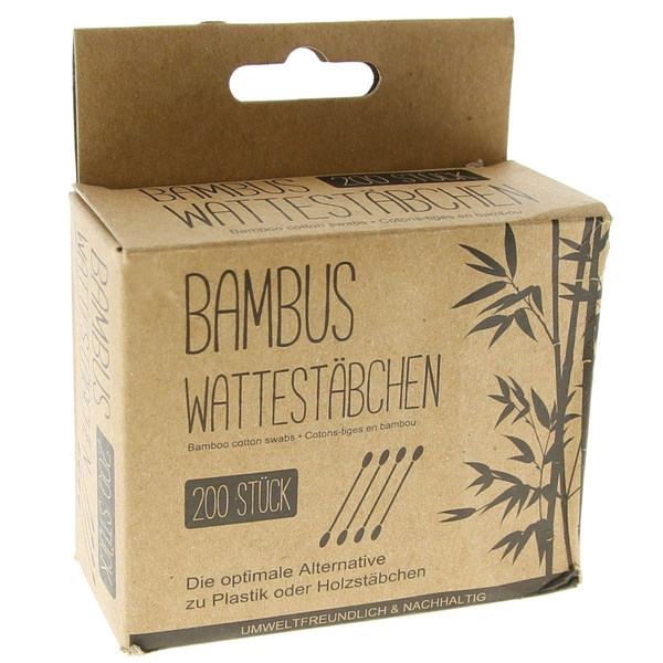 BAMBUSOWE PATYCZKI HIGIENICZNE DO USZU EKO 200 szt