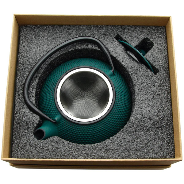 IMBRYK ZAPARZACZ ŻELIWNY Z SITKIEM DO ZIÓŁ HERBATY CZAJNIk 0.8 L ŻELIWO