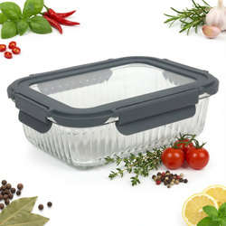 ŻAROODPORNA FORMA SZKLANA DO ZAPIEKANIA 1L Z POKRYWKĄ AKCESORIA KUCHENNE