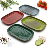 PÓŁMISEK SALATERKA PATERA TALERZ SAŁATKOWY PROSTOKĄTNY CERAMICZNY 20 cm