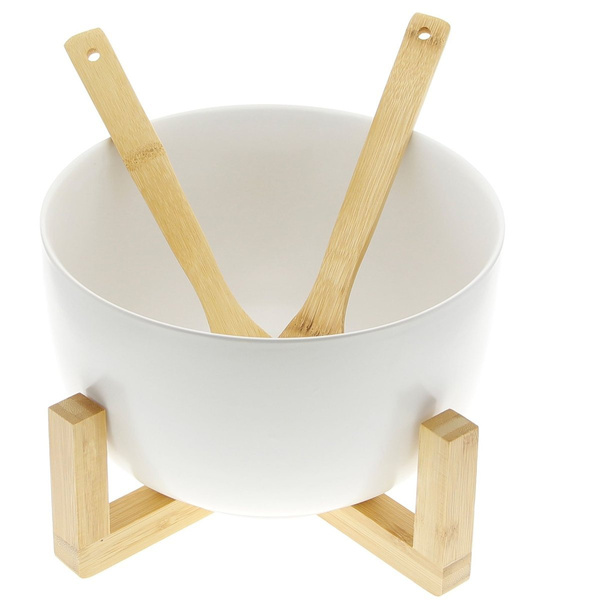 MISKA PÓŁMISEK PORCELANOWA SALATERKA BAMBUS