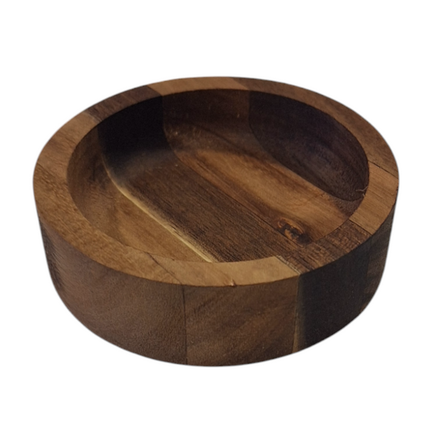 TALERZ PATERA Z DRRZEWA AKACJI DO SERWOWANIA PODAWANIA DAŃ TACA 10 x 3 cm