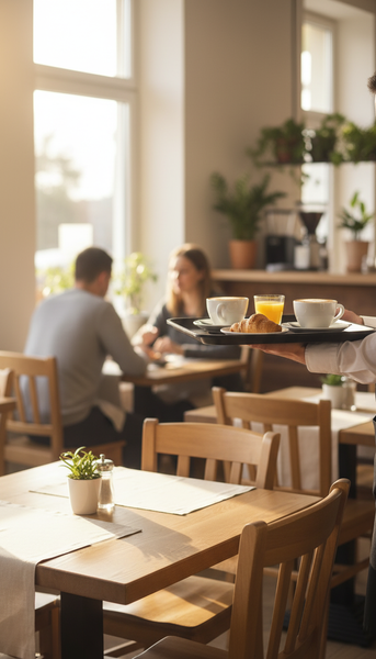 TACA KELNERSKA KUCHENNA CZARNA PROSTOKĄTNA ANTYPOŚLIZGOWA 41.5×30.5×2 cm