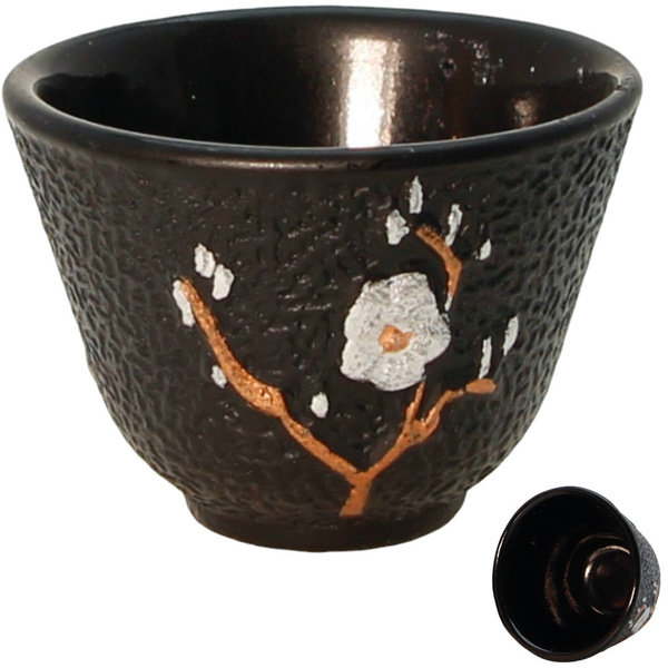 CZARKI ŻELIWNE 2 SZT ZESTAW ŻELIWNY DO HERBATY FILIŻANKI 60 ml