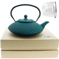 IMBRYK ZAPARZACZ ŻELIWNY Z SITKIEM DO ZIÓŁ HERBATY CZAJNIK 1.25 L ŻELIWO