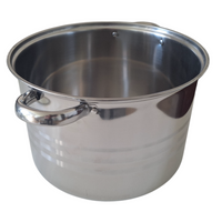 GARNEK STAL NIERDZEWNA 28 cm GAR 12,5L DO GASTRO Z POKRYWKA METALOWA