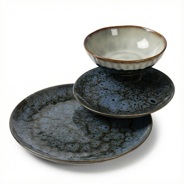 SERWIS OBIADOWY KOMPLET TALERZY 18EL. ZASTAWA OBIADOWA ZESTAW NA 6 OSÓB