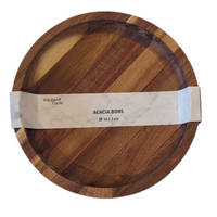 TALERZ PATERA Z DRRZEWA AKACJI DO SERWOWANIA PODAWANIA DAŃ TACA 16 x 3 cm