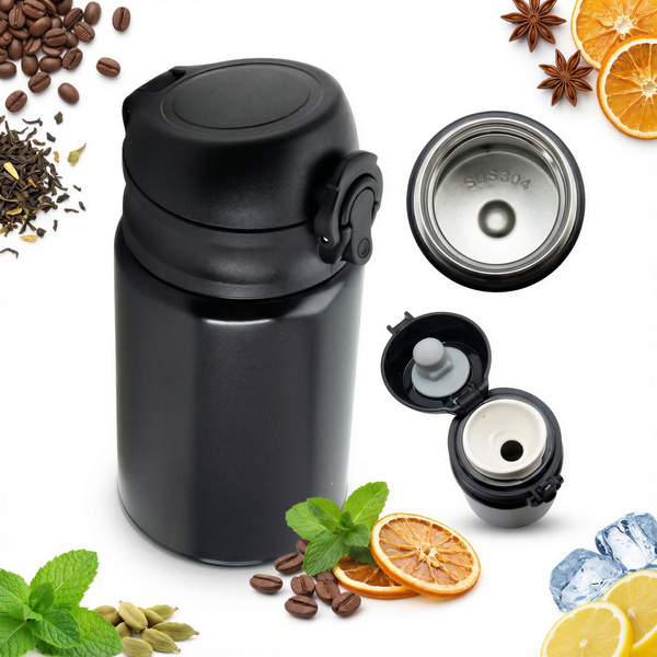 TERMOS KUBEK TERMICZNY PODRÓŻNY STALOWY 300ml BUTELKA DO WODY CIEPŁEJ MLEKA