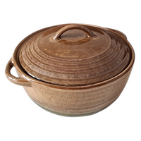 WAZA DO ZUPY GARNEK 2L CERAMICZMY Z POKRYWKĄ DO PIECZENIA CHLEBA 23 cm