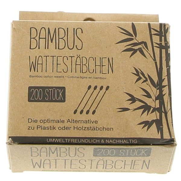 BAMBUSOWE PATYCZKI HIGIENICZNE DO USZU EKO 200 szt